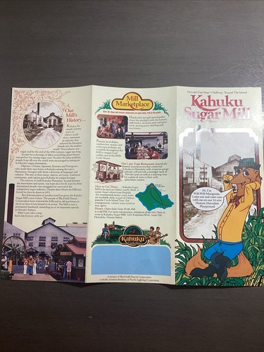 Vintage Kahuku Sugar Mill Tour Brochure In Hawaii B42 - Picture 7 of 10
