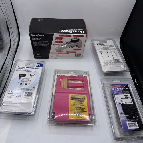 UltraRacer Steering Controller PS1 NES Eliminator PS2 Ctrl Extension S Video - Picture 8 of 12