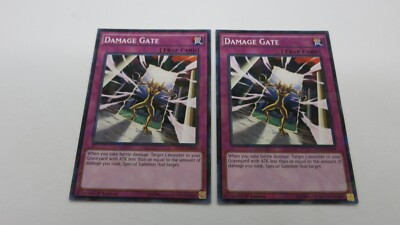 2x SHATTERFOIL DAMAGE GATE TRAP CARD 1ST EDITION BP03-EN218 COMMON YUGIOH  NM | eBay