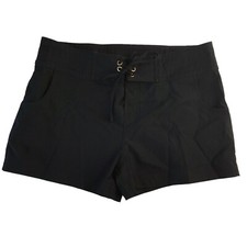 Black Board Shorts Swim Shorts Size Women's Small LA BLANCA Nordstrom Drawstring