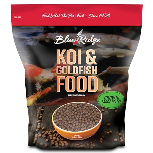 Blue Ridge Koi Fish Food 5lb - Koi Food 3/16” Large Growth  Assorted Sizes  - Picture 10 of 19