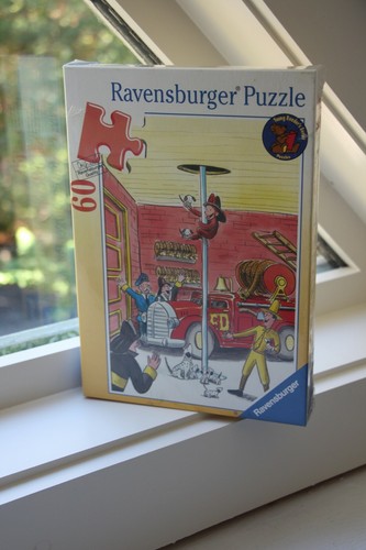 Retired~CURIOUS GEORGE Puzzle Ravensburger 60 Piece NEW~SEALED BOX~Fire Station - Picture 2 of 4