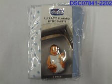 Chicco Lullaby Playard Sheets Pack of 2 Blue/Blue Dot Fitted Sheets 049796610796