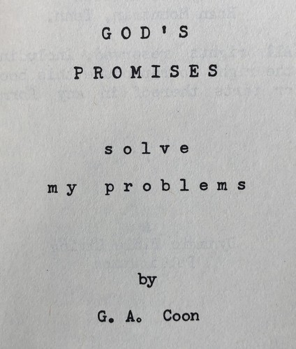 God's Promises Solve My Problems by Glenn A. Coon 1967 Kingsport Press SDA HC - Imagen 7 de 23