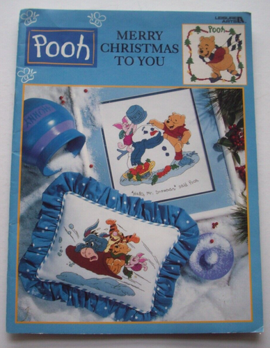 Merry Christmas to You Winnie the Pooh Tigger Piglet Eeyore cross stitch pattern