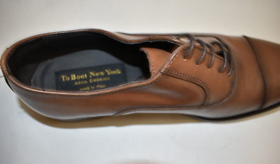 New! To Boot New York Caufield Cap Toe Oxford Brown Cuoio  display picture 1