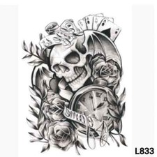 Large Totem Temporary Tattoos Arm Leg Body Waterproof 3D Art Tattoo Sticker 833
