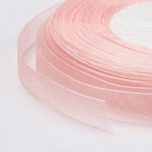 10Rolls Sheer Organza Ribbon 10mm for Festive Decoration DIY Crafts 500yards - Picture 14 of 52