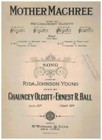 Mother Machree 1910 Young Chauncey Olcott Ball Sheet Music
