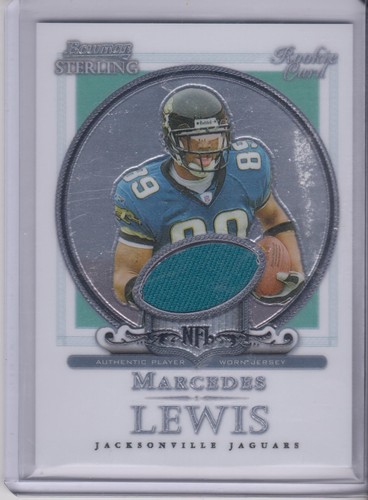 2006 Bowman Sterling Marcedes Lewis rookie jersey Jacksonville Jaguars BS-MLE