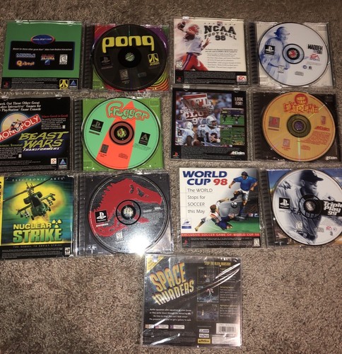 Sony PlayStation 1 Console Only With 7 PS1 Games One Brand New - All Untested - Picture 9 of 9