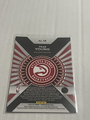 2023-24 Panini Prizm Trae Young Dominance Insert | eBay
