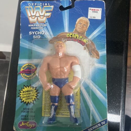 1996 JUSTOYS BEND-EMS SERIES 4 WWF SYCHO SID And R...