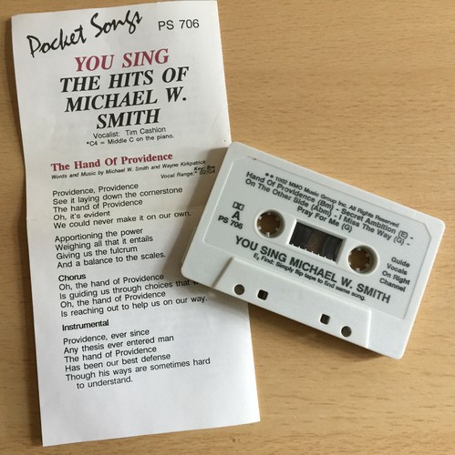 POCKET SONGS - 'YOU SING MICHAEL W SMITH' - BACKING TRACK CASSETTE! - Picture 3 of 6
