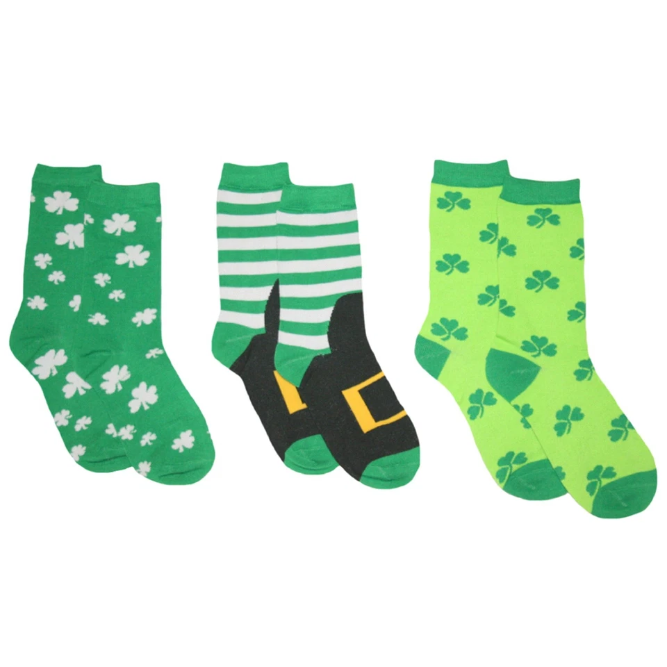 Calcetines para mujer Día de San Patricio - Paquete de 3 - talla 9-11 - NUEVO Foto 4 de 4