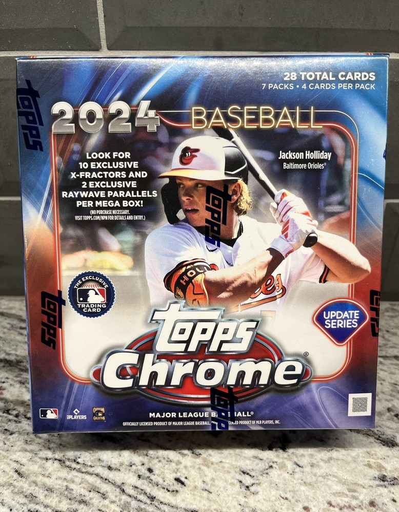 2024 Topps Chrome Update MLB Factory Sealed Mega Box Debut Patch RC Lot x5 NEW