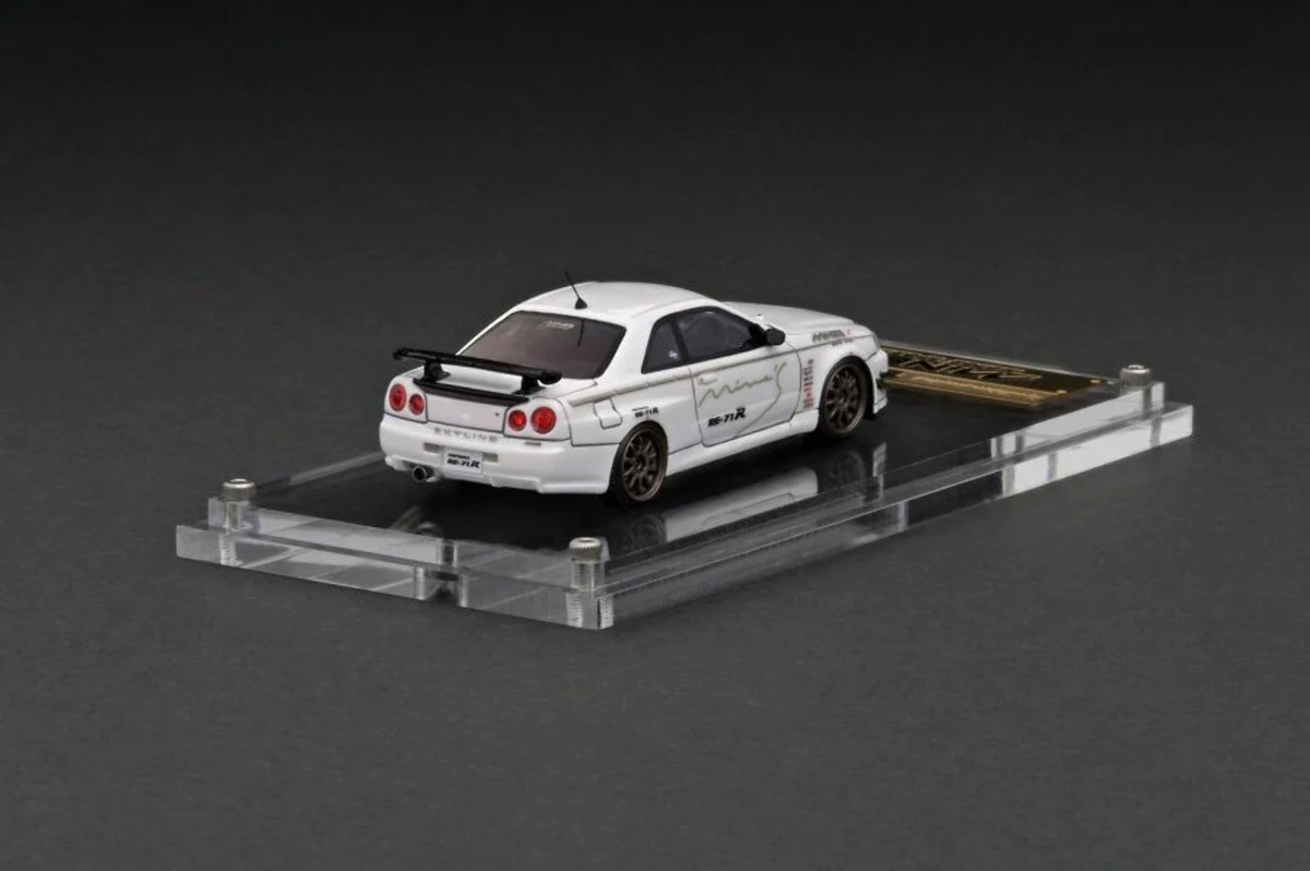 ケンメリignition model スカイライン GT-R ホワイト ignition model 1/64 Nissan Skyline GT-R Mine's (R34) White IG2722