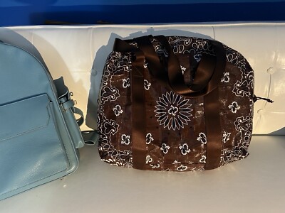 Supreme Bandana Tarp Large Duffel Bag Brown Paisley Preme Supreme Bandana Tarp Large Duffel Bag Brown Paisley Preme