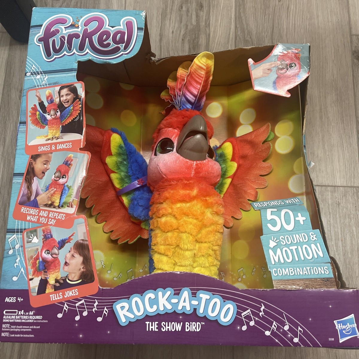 Hasbro Martino Il Pappagallo Canterino Toys FurReal Friends Rock A