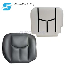 Driver Bottom Seat Cover & Foam Cushion For 2003-2006 Chevy Suburban Dark Gray