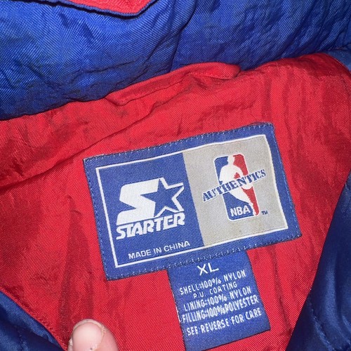 Vintage Starter NBA Washington Bullets Pullover 1/2 Basketball Jacket Sz XL - Picture 10 of 22