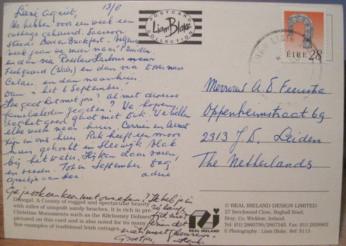 Irische Postkarte DONEGAL Mehransicht Schafe Dolmen Cottage Echt Irland Liam Blake - Bild 2 von 2