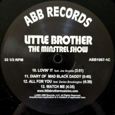 Little Brother – The Minstrel Show レコード Little Brother - The Minstrel Show (Limited Edition