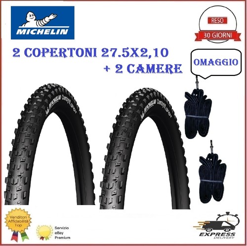 2 Copertoni Michelin Mtb 27.5x2.10 Country Grip Bici Bicicletta Gomme  Rigidi | eBay