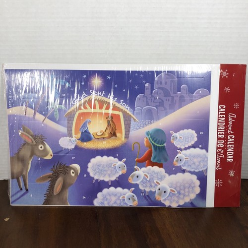 2 Vintage Punzen Weihnachten Adventskalender Nordpol & Tag Frühling Krippe - Bild 14 von 18