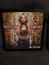 RARE PROMO Britney Spears LP FLAT POSTER Oops! I Did It Again 2000 pop Lucky !