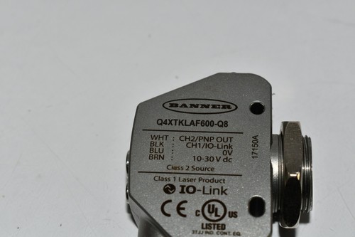 NEW Banner Engineering Q4XTKLAF600-Q8 SENSOR OPTICAL 3-60CM - Picture 2 of 4