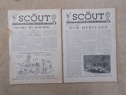 VINTAGE THE SCOUT MAGAZINE JOB LOT OF 10 FROM 1947 LORD BADEN-POWELL BOY SCOUTS - Foto 6 di 6
