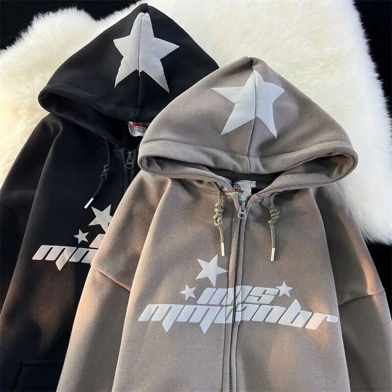 Star Print Street Y2k Zip Up Jacket | eBay Star Print Street Y2k Zip Up Jacket | eBay