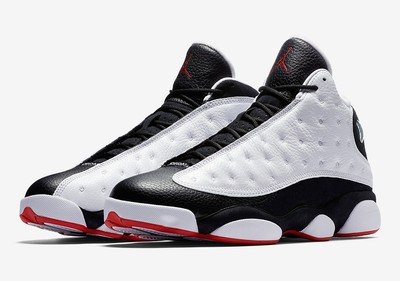 white and black jordan retro 13