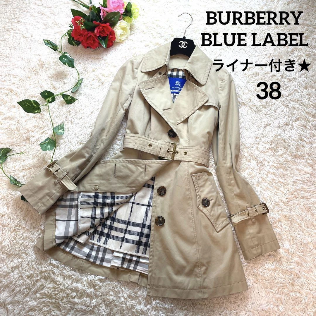 BURBERRY BLUE LABEL Novacek Burberry Trench Coat Beige 38 | eBay