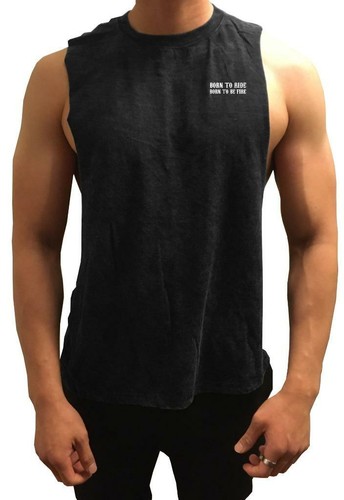 NUEVO CON ETIQUETAS Para hombres Motocicleta Cráneo Entrenamiento culturismo gimnasio camisa muscular suelta camiseta sin mangas - Imagen 2 de 8
