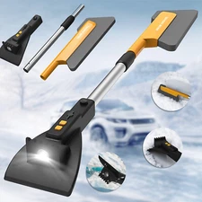 3-in-1 Extendable Snow Brush Ice Scraper for Car Windshield Remove Frost Shovel