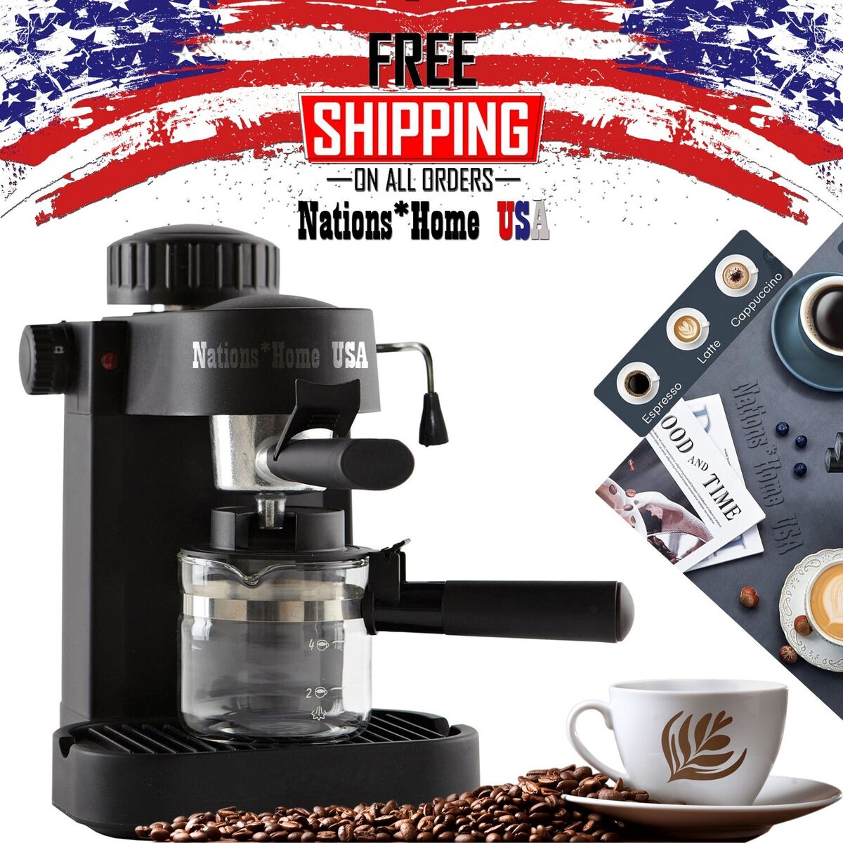 ESPRESSO MACHINE CAPPUCCINO MACCHIATO LATTE COFFEE MAKER ESPRESSO MACHINE CAPPUCCINO MACCHIATO LATTE COFFEE MAKER