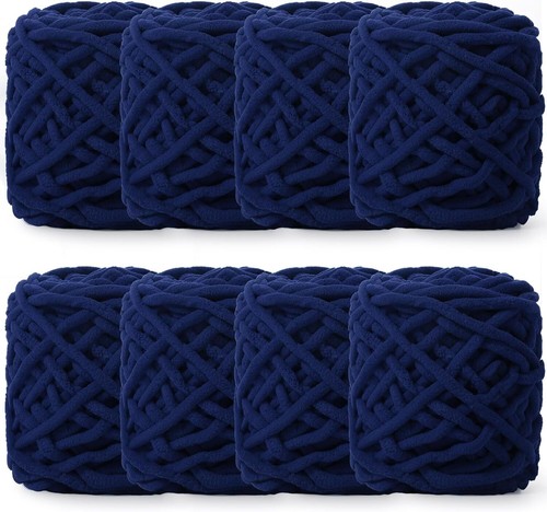 Chunky Chenille Yarn for Crocheting Soft Thick Fluffy Yarn for Hand Knitting