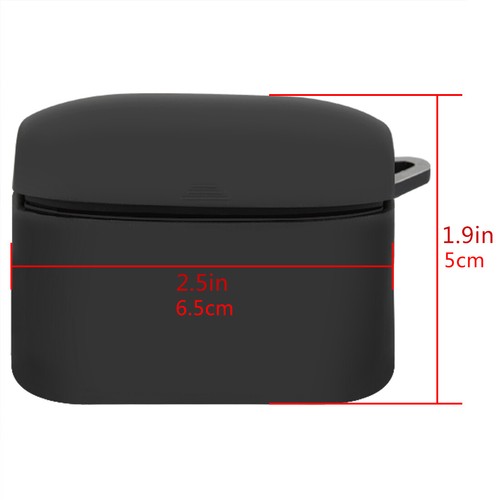 Geekria Silicone Case Case Cover for Jabra Elite Active 65t (Black) - Picture 4 of 6
