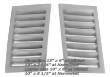 New Universal Shelby Style Fiberglass 7 Louver Hood Vents New Universal Shelby Style Fiberglass 7 Louver Hood Vents