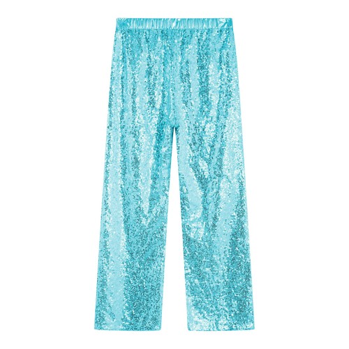 Kids Girls Dance School Pants Active Trousers Sequins Streetwear Loose Bottoms - Picture 55 of 73
