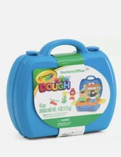 Crayola Masa Médicos Oficina 43 Piezas Kit Estuche de Transporte Azul - ¡Nuevo!