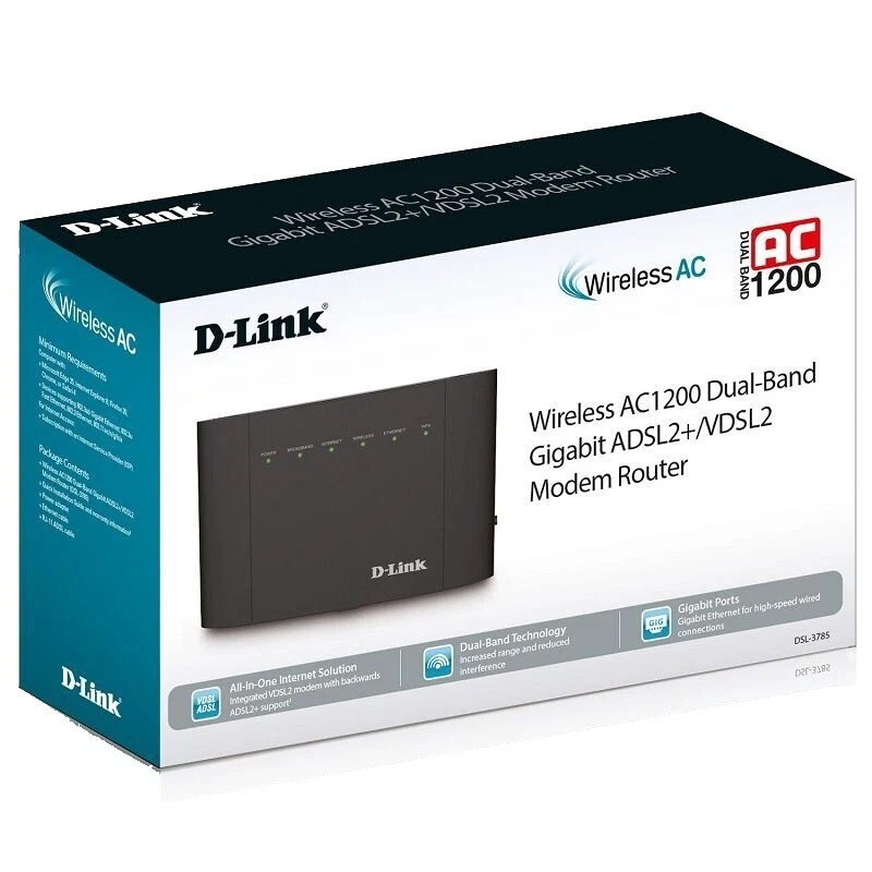 D-Link Computer Modem-Router Combos 4 LAN Ports