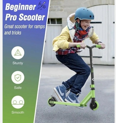 MegaWheels Kids Pro Stunt Scooter Verde - Imagen 4 de 6