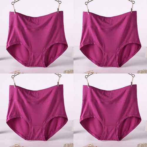 High Waist Plus Size Slip für Damen Bambusfaser Höschen Nahtlos Dessous - Bild 37 von 42