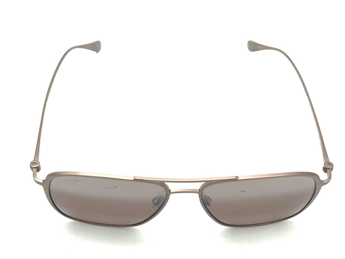 Maui Jim BEACHES MJ 541-19A Polarized Matte Brown Sunglasses Rose