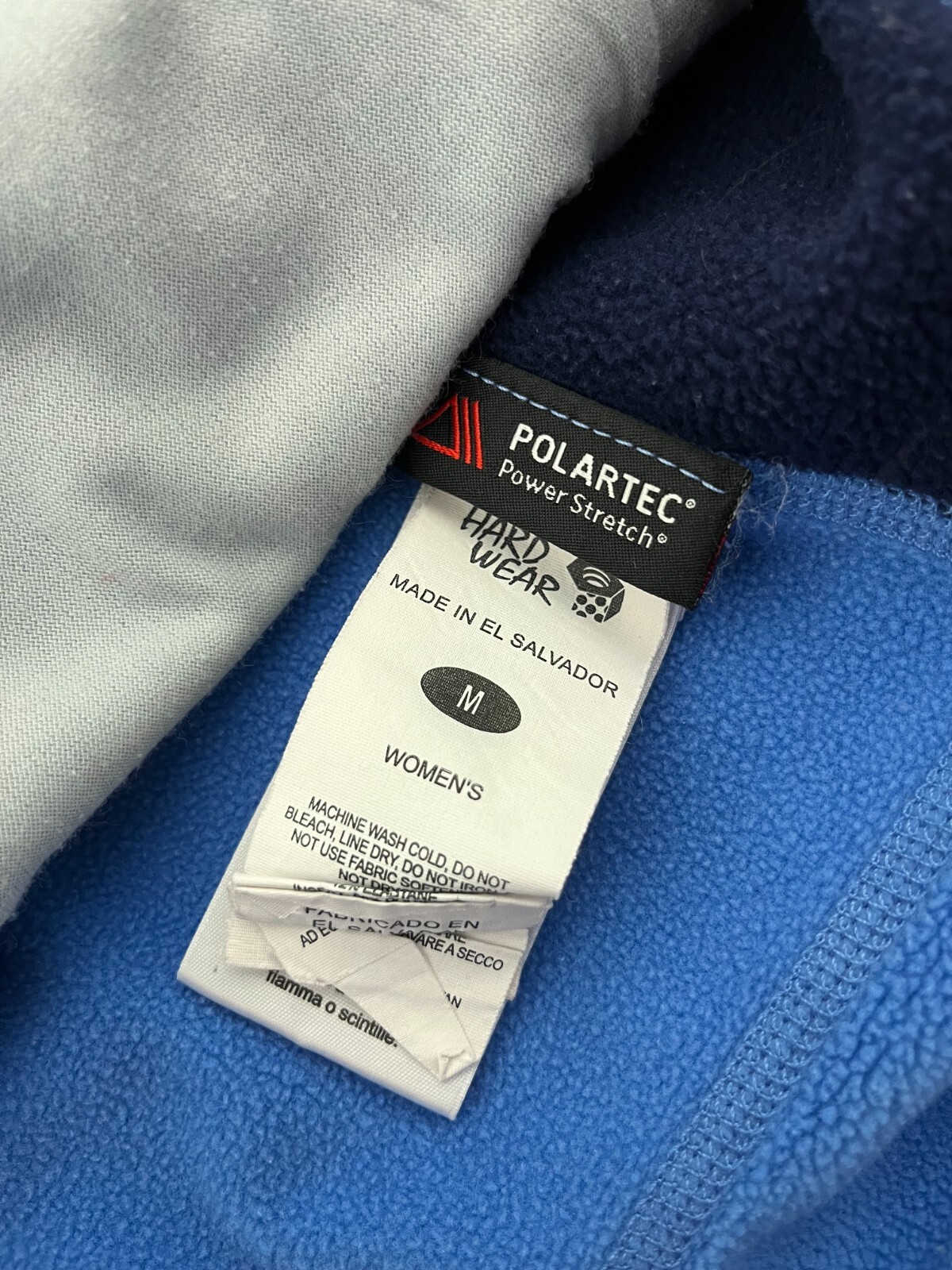 Vtg Polartec Power Stretch Fleece Full Zip Rain Jacket Womens Medium Windbreaker