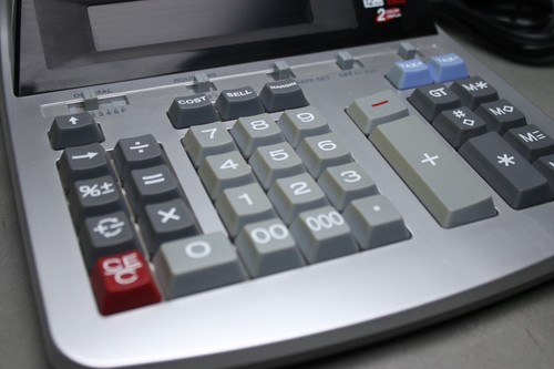 Canon MP20DHII Heavy Duty Printing Desk Calculator 12 Digit 2 Color Display - Picture 3 of 5