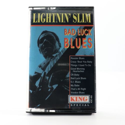 Bad Luck Blues by Lightnin' Slim (Cassette Tape, 1995, King) TESTED KSC-483